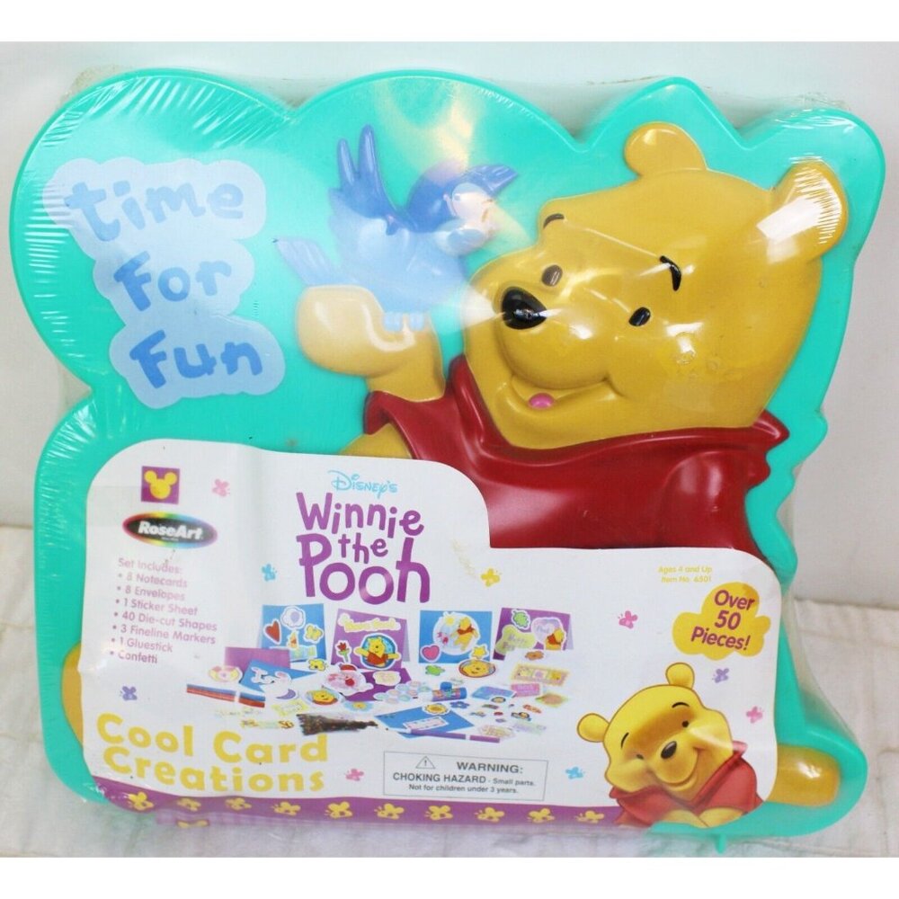 RoseArt Winnie The Pooh Cool Card Creations Art Kit Set Time For Fun
